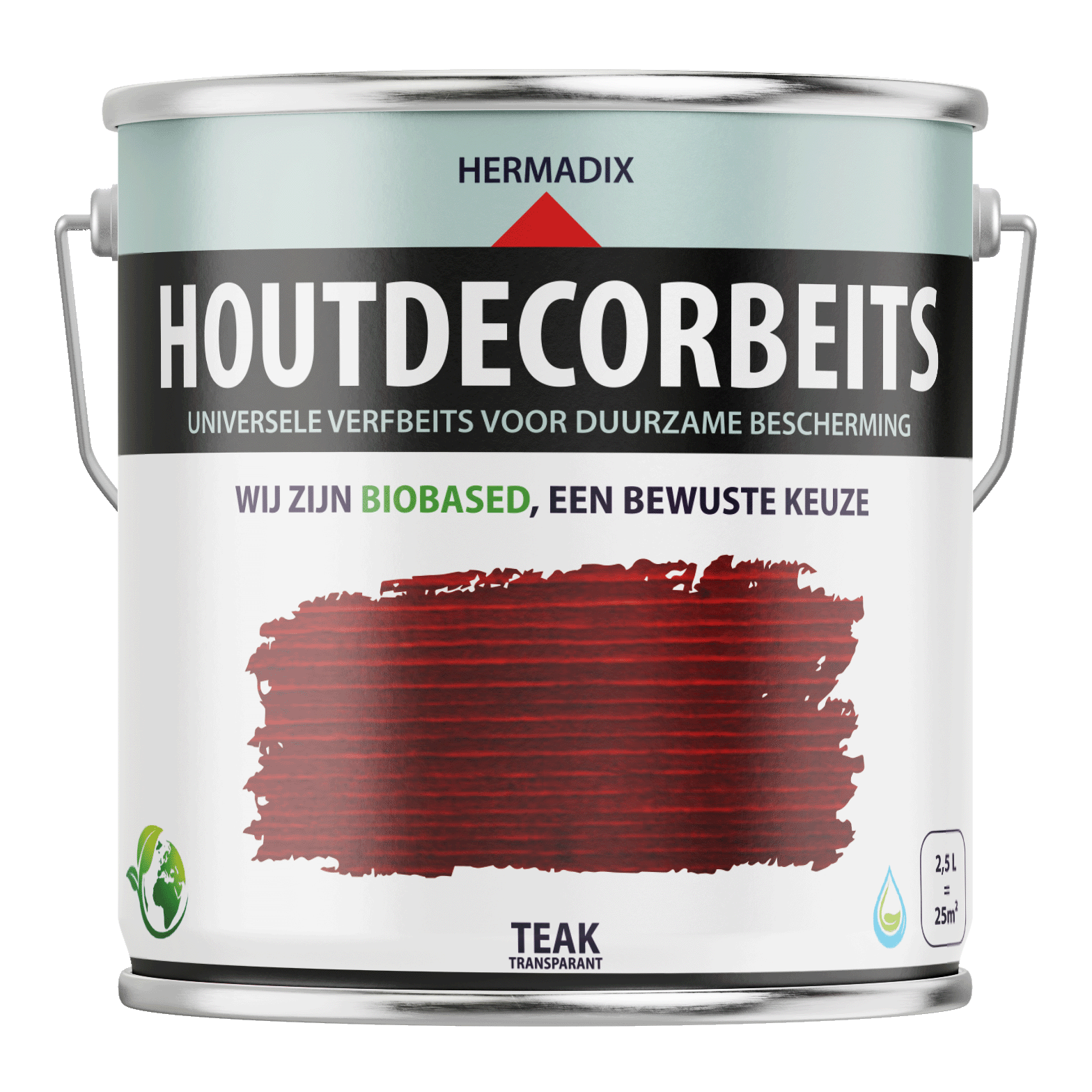 Hermadix Houtdecor Verfbeits Transparant - Teak