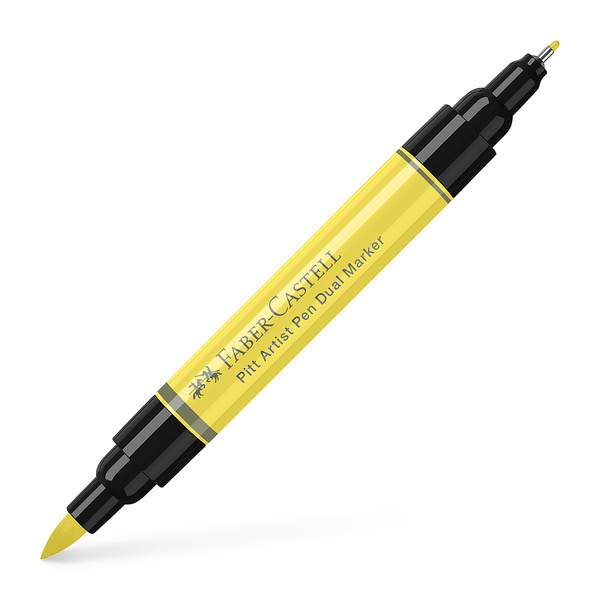 Faber Castell Tekenstift Pitt Artist Pen duo marker - 104 licht geel glanzend