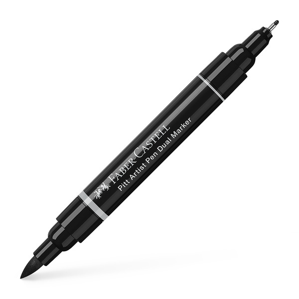 Faber Castell Tekenstift Pitt Artist Pen duo marker - 199 zwart