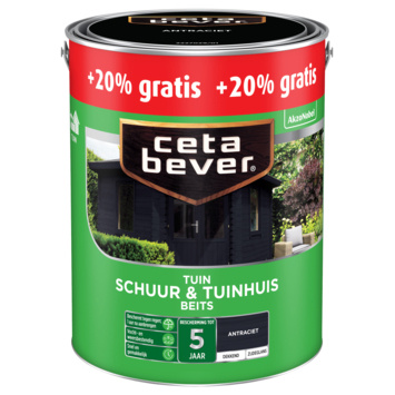 Cetabever Schuur en Tuinhuis Beits Dekkend Zijdeglans - Antraciet