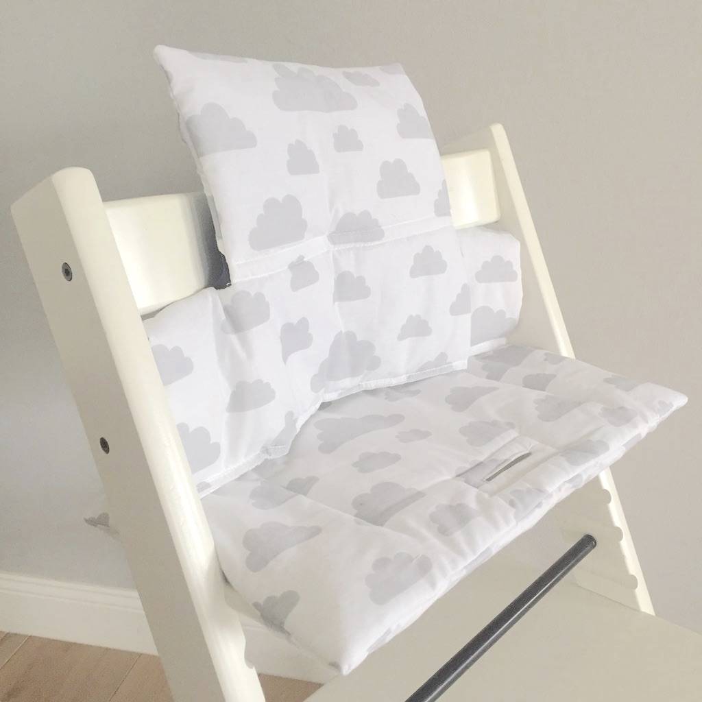Highchair Cushion Clouds White For Stokke Tripp Trapp Highchair Cushion Clouds White For Stokke Tripp Trapp