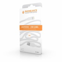 3 meter lange iPhone 5 / 6 / 7 lightning kabel – Wit