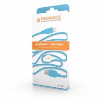 3 meter lange iPhone 5 / 6 / 7 lightning kabel – Blauw