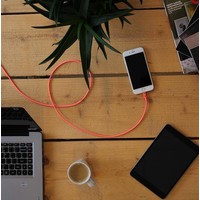 3 meter lange iPhone 5 / 6 / 7 lightning kabel – Roze