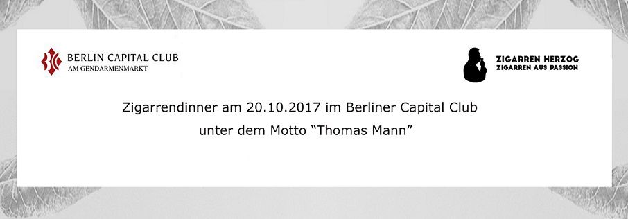 20.10.2017 - Zigarrendinner im Berlin Capital Club