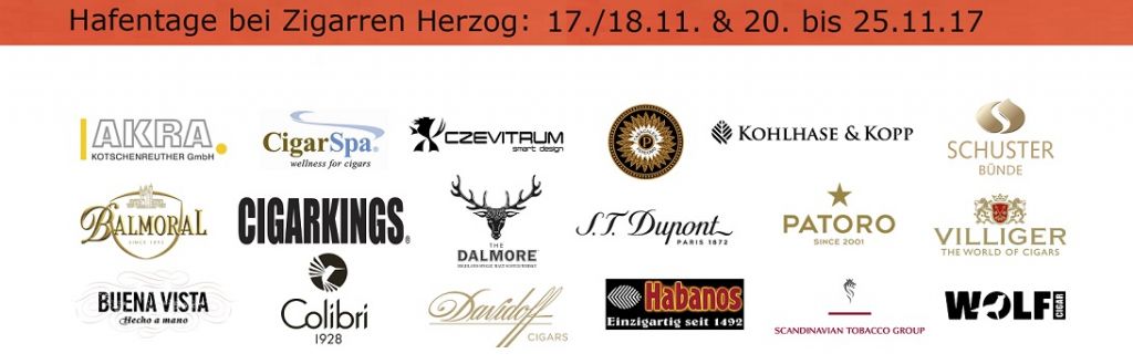 17./18.11. und 20. bis 25.11.2017: Hafentage bei Zigarren Herzog