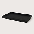 Exclusive leather tray smooth Dark brown L50 W80 H6