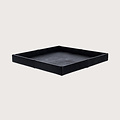 Exclusive leather tray croco print Black L60 B60 H6