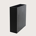 Room divider oak Black wood grain L70 W25 H80 D25