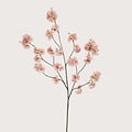 Blossom Branch Old Pink H130