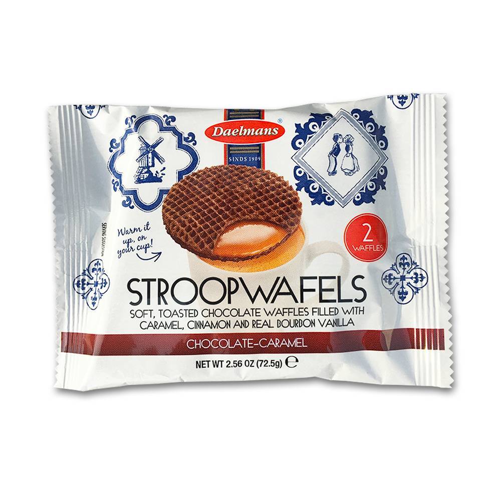 Daelmans Jumbo Chocolate Stroopwafels 2 Pack Stroopwafels By Daelmans