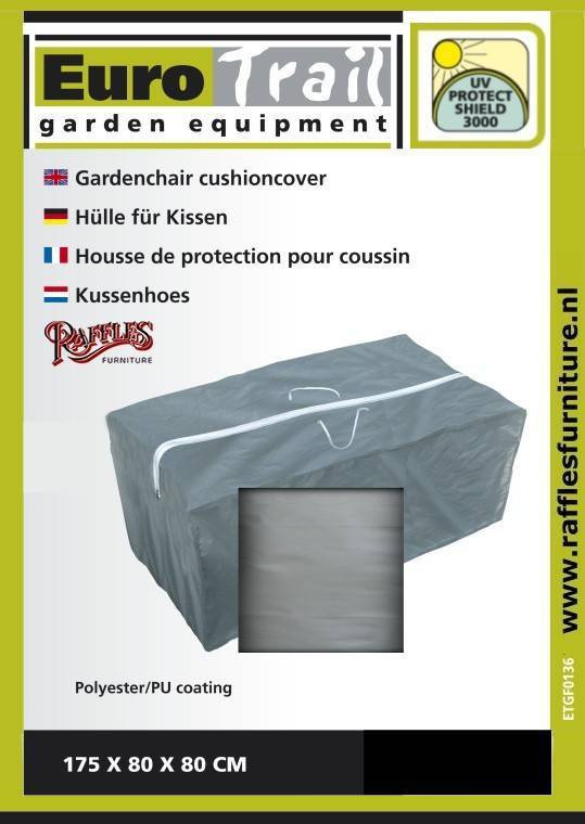 125*80*80cm Eurotrail Draagtas voor zitkussens loungebank SFS Grijs