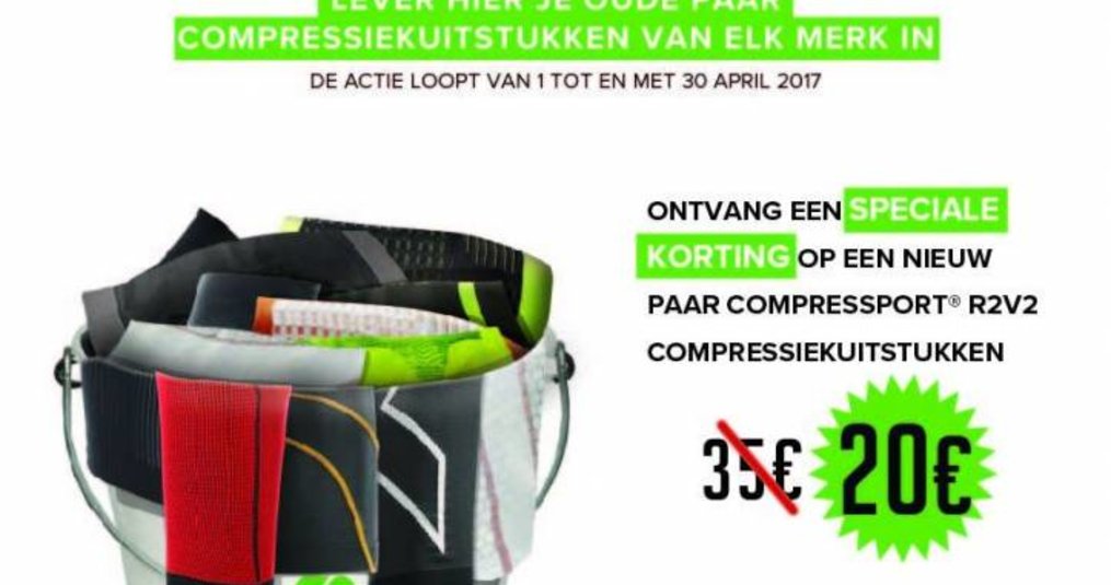 Recycle Actie! Compressport tubes voor maar 20 euro.