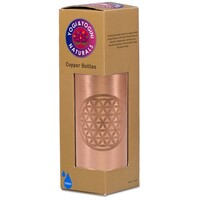 Koperen drinkfles Bloem des Levens geëtst (750ml)