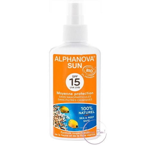 Alphanova Sun Bio Zonnebrandspray SPF15 (125g) Alphanova Sun Bio Zonnebrandspray SPF15 (125g)