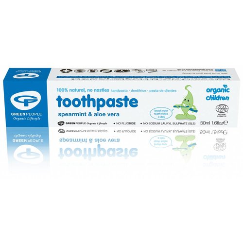 Green People Natuurlijke Kindertandpasta Spearmint & Aloe Vera Zonder Fluoride Green People Natuurlijke Kindertandpasta Spearmint & Aloe Vera Zonder Fluoride