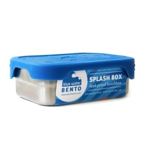 Blue Water Bento RVS Lunchbox Eco Splash Box Lekvrij Blue Water Bento RVS Lunchbox Eco Splash Box Lekvrij