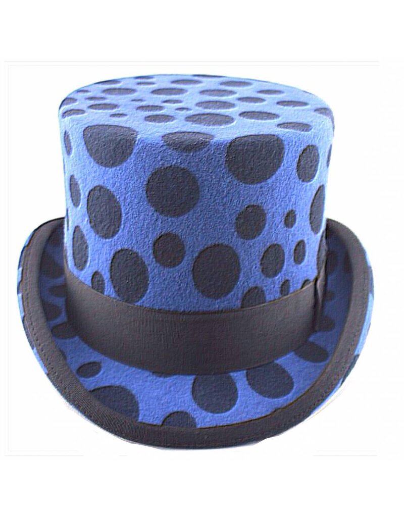 Karma Top Hat Blue Dotty