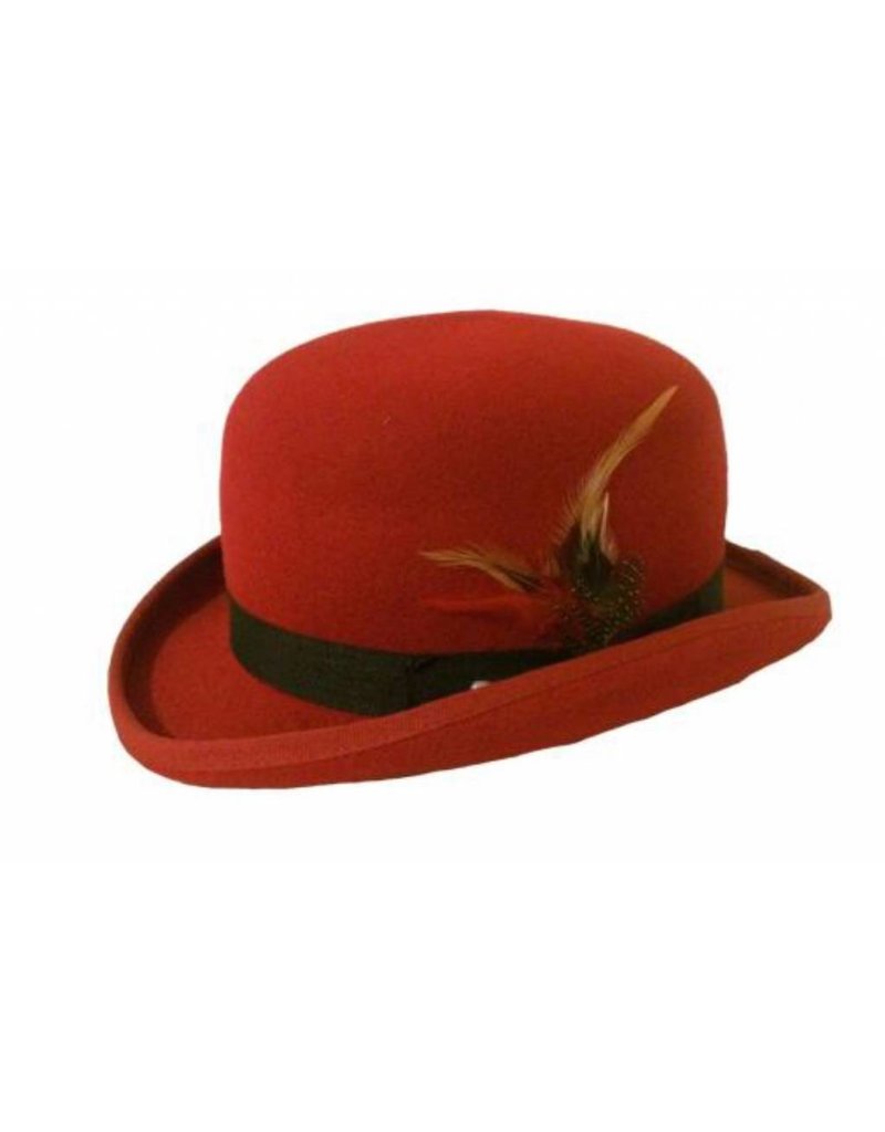 Karma Bowler Hat Red