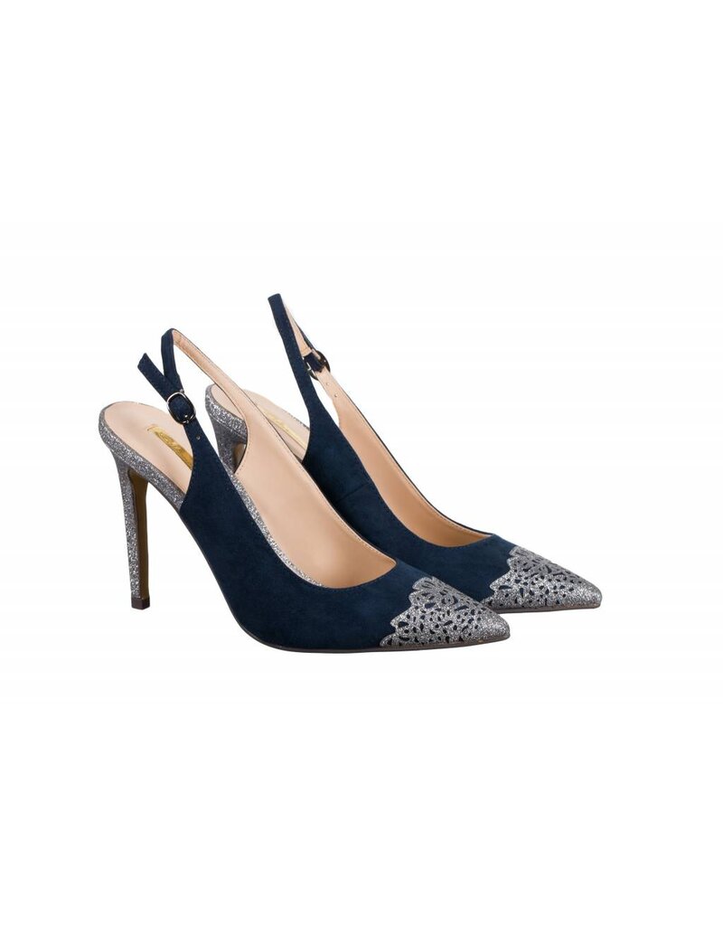 Glamour ET428  Glamour Suede Sling-backs