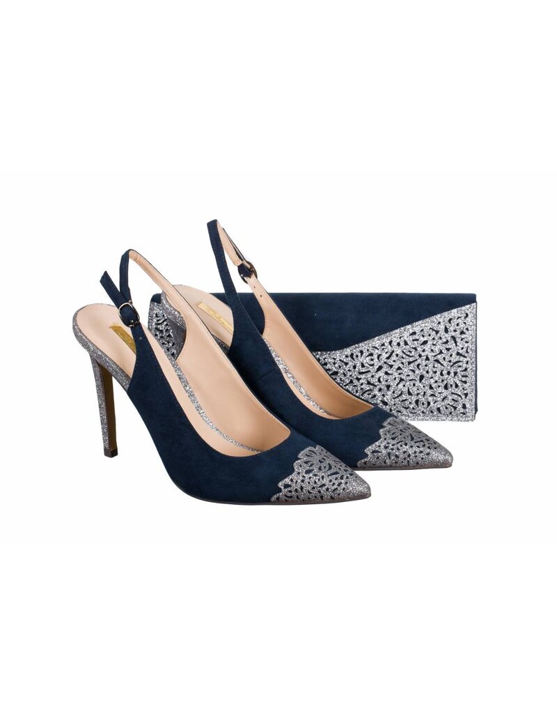 Glamour ET428  Glamour Suede Sling-backs