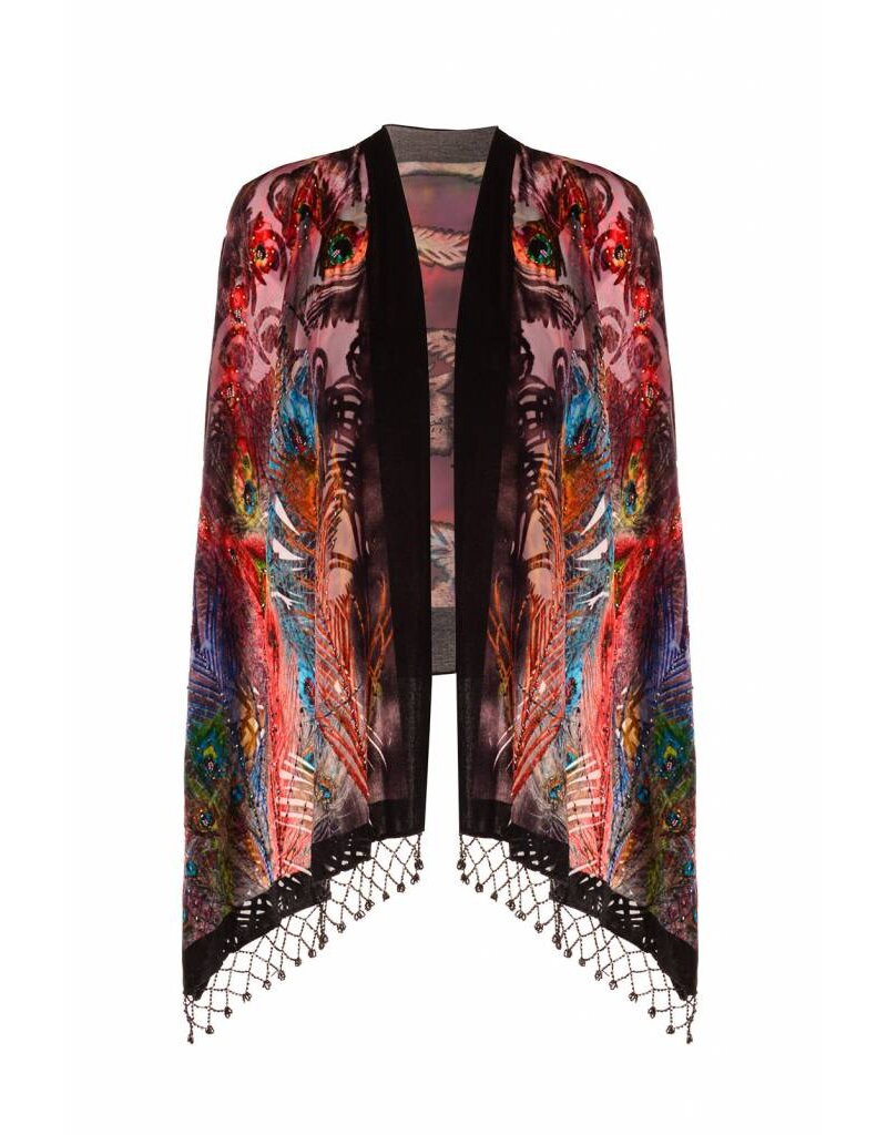 Jay Ley DVRP105A-04 pure silk Devore Shawl