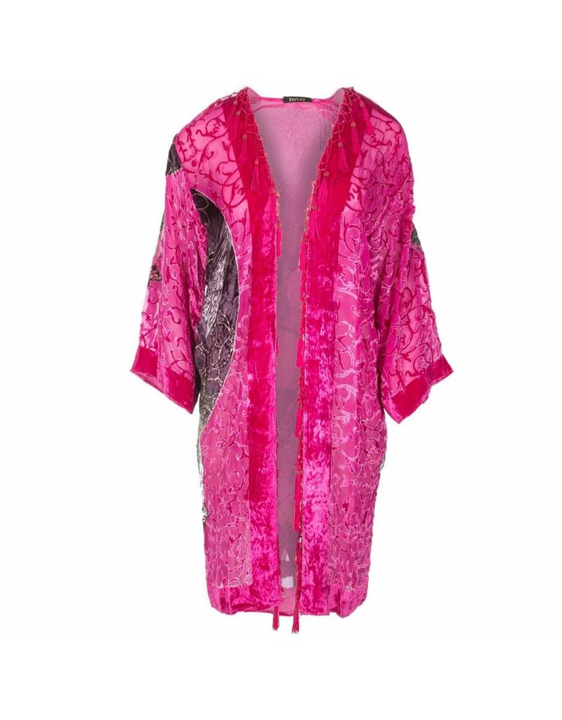 Jay Ley DVRM285A Long Silk Devore Jacket
