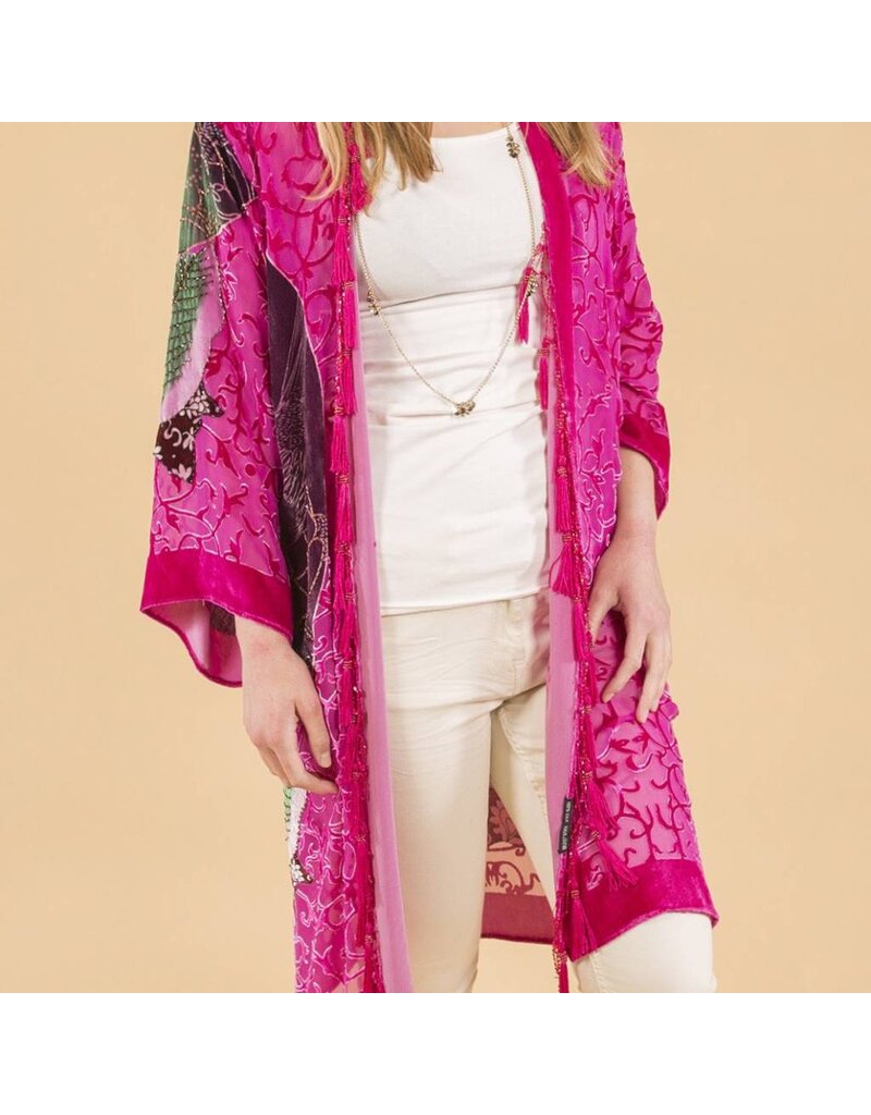 Jay Ley DVRM285A Long Silk Devore Jacket