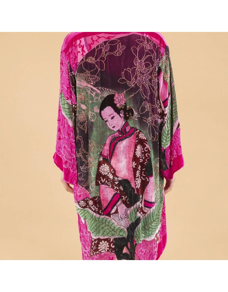 Jay Ley DVRM285A Long Silk Devore Jacket