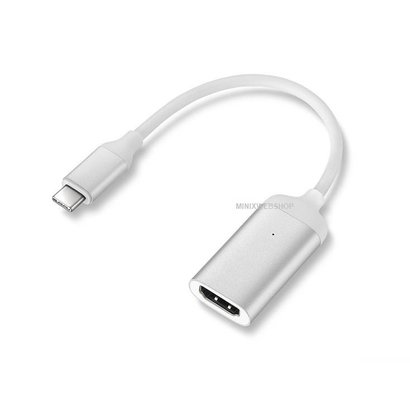 MINIX NEO C-HD USB-C naar 4K @ 60Hz HDMI Adapter Silver