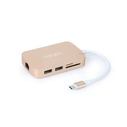 MINIX NEO C, USB-C Multiport Adapter met VGA - Gold