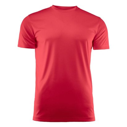 Geocaching T-shirt heren polyester rood
