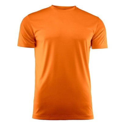 Geocaching T-shirt heren polyester fel oranje