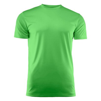 Geocaching T-shirt heren polyester limoen