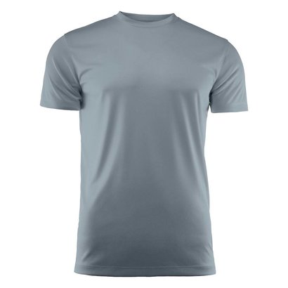 Geocaching T-shirt heren polyester staalgrijs