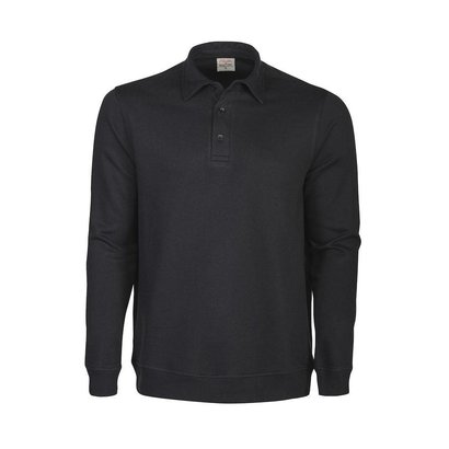 Geocaching Polosweater heren zwart