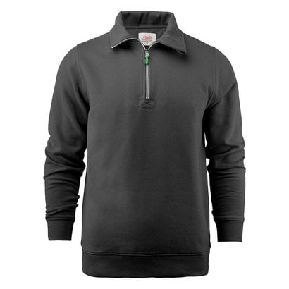 Geocaching Sweater met rits heren zwart