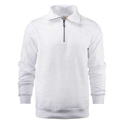 Geocaching Sweater met rits heren wit