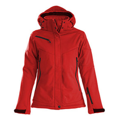 Geocaching softshell skeleton dames rood