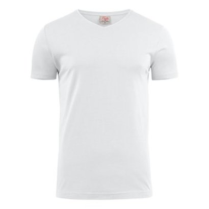Geocaching v-neck t-shirt heren wit