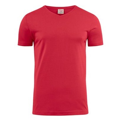 Geocaching v-neck t-shirt heren rood