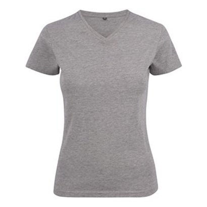 Geocaching v-neck t-shirt dames grey