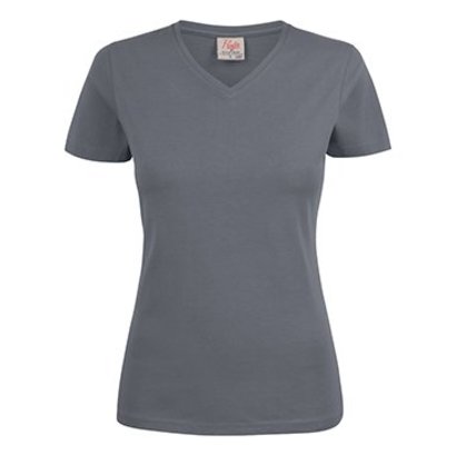 Geocaching v-neck t-shirt dames steel