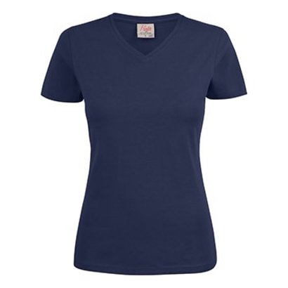 Geocaching v-neck t-shirt dames marine