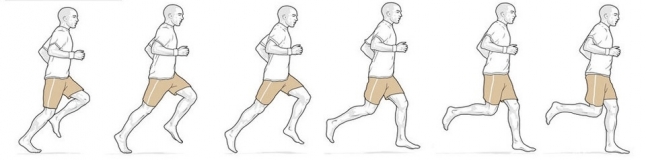 Barefoot running form