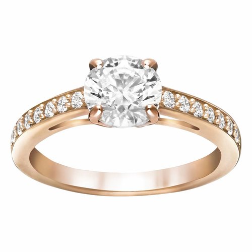 Swarovski Attract Ring Round - Rosegold Swarovski Attract Ring Round - Rosegold