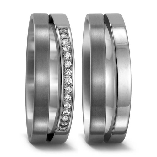 TitanFactory Titanium trouwringen 51677/51678 TitanFactory Titanium trouwringen 51677/51678