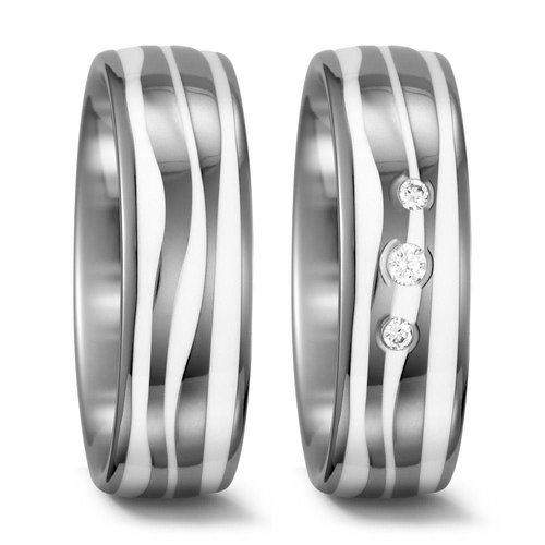 TitanFactory Titanium trouwringen 56195/52366 TitanFactory Titanium trouwringen 56195/52366