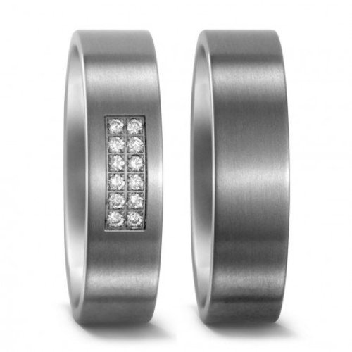 TitanFactory Titanium trouwringen 51656/50972 TitanFactory Titanium trouwringen 51656/50972