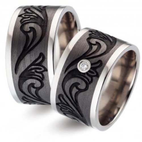 TitanFactory Titanium trouwringen 52465 TitanFactory Titanium trouwringen 52465